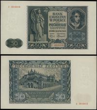 50 złotych 1.08.1941, seria E, numeracja 2816918