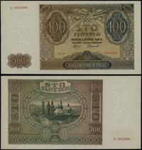 100 złotych 1.08.1941, seria D, numeracja 080299