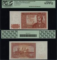 10 złotych 15.08.1939, seria E, numeracja 172090
