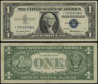 1 dolar 1957, seria zastępcza *73715738A, niebie