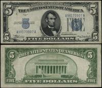 5 dolarów 1934, seria A98173907A, niebieska piec