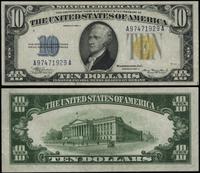 10 dolarów 1934 A, seria A97471929A, żółta piecz