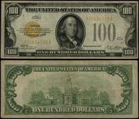 100 dolarów 1928, seria A00634728A, złota pieczę