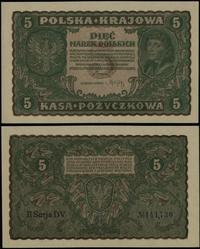 5 marek polskich 23.08.1919, seria II-DV, numera