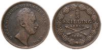 2/3 skilling banco 1850, Sztokholm, miedź, SM 10