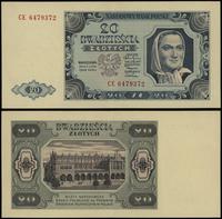 20 złotych 1.07.1948, seria CE, numeracja 647937
