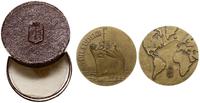 Polska, medali wybity z okazji pierwszej podróży statku M/S Piłsudski, 1935