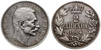 2 dinary 1904, Kremnica, srebro próby '835', KM 