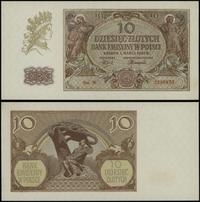 10 złotych 1.03.1940, seria N, numeracja 0386633
