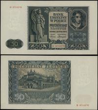 50 zlotych 1.08.1941, seria D, numeracja 9714576