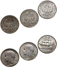 zestaw 3 monet, Warszawa, 2 x 2 złote głowa kobi