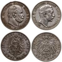 zestaw 2 x 2 marki, Berlin, 2 marki 1876 A (Wilh