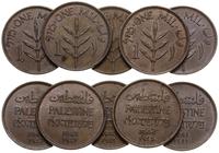 Palestyna, zestaw 5 x 1 mil, 1941, 1942, 1943, 1944, 1946