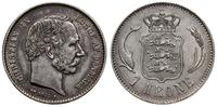 1 korona 1875 CS, Kopenhaga, srebro próby 800, H