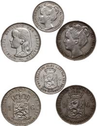 zestaw 3 monet, Utrecht, 1 gulden 1892, 1 gulden