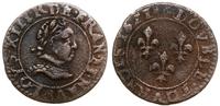 Francja, podwójny tournois (podwójny grosz), 1621 R?