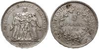 5 franków 1878 K, Bordeaux, srebro, 24.88 g, pat