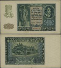 50 złotych 1.03.1940, seria B, numeracja 4555575