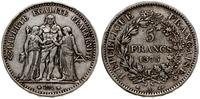 5 franków 1875, Paryż, autorstwa Dupre'go, Gadou