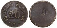 Polska, żeton o nominale 20, ok. 1860-1945