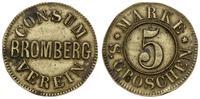 5 srebrych groszy przed 1871, Aw: BROMBERG, CONS