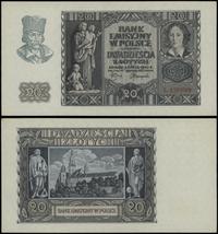 20 złotych 1.03.1940, seria L, numeracja 1757009