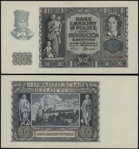 20 złotych 1.03.1940, seria L, numeracja 1757008