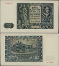 50 złotych 1.08.1941, seria D, numeracja 3094019