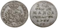 Polska, półzłotek (2 grosze), 1766 FS