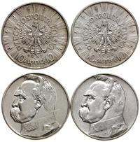 zestaw: 2 x 10 złotych 1936 i 1937, Warszawa, Jó
