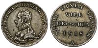 Niemcy, 4 grosze (1/6 talara), 1818 A