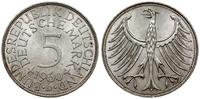 5 marek 1960 D, Monachium, srebro próby 625, pię
