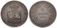 5 złotych 1831, Warszawa, minimalnie justowane, 