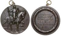 medal nagrodowy 1926, rycerz z kopią, na koniu, 