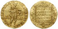 dukat 1801, Utrecht, złoto, 3.53 g, Fr. 317, Pur
