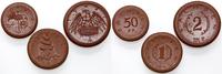 zestaw 3 monet 1921, 2 marki, 1 marka, 50 fenigó