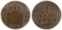 Niemcy, 1 fenig, 1828 A