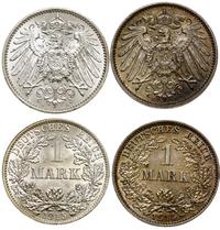 lot 2 x 1 marka, 1 marka 1914 E (Muldenhütten) o