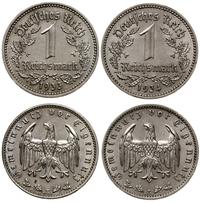 lot 2 x 1 marka 1933, 1934, Muldenhütten, nikiel