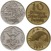 zestaw 2 monet, 10 fenigów 1923 (Berlin) oraz 10