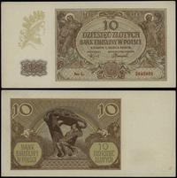 10 złotych 1.03.1940, seria L, numeracja 2643955