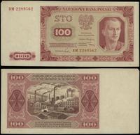 100 złotych 1.07.1948, seria BM, numeracja 22895