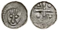 denar krzyżowy ok. 1090-1100, Wrocław, Aw: Głowa