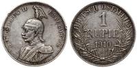 1 rupia 1910 J, Hamburg, srebro próby 916.6, usz