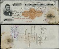 czek na 20 dolarów i 4 centy 3.07.1875, numeracj