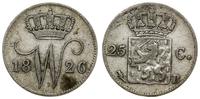 Niderlandy, 25 centów, 1826 B