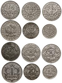 zestaw 6 monet 1923 i 1929, Warszawa, w skład ze