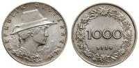 1.000 koron 1924, Wiedeń, miedzionikiel, pięknie