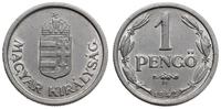 1 pengő 1942, Budapeszt, aluminium, pięknie zach