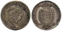 120 grana 1818, moneta ze śladami oprawy na ranc
